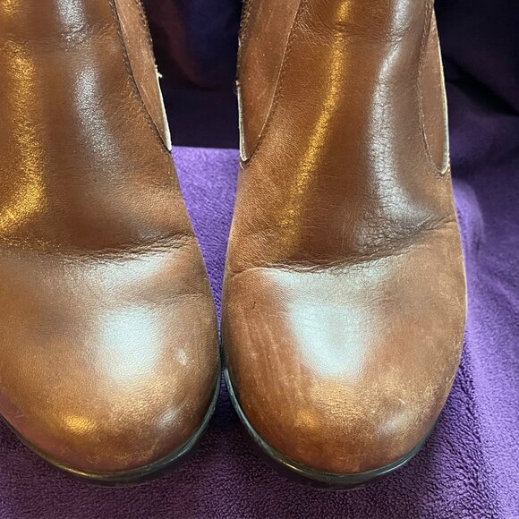 Dansk brown ankle boots, wedge heel size 40 (9 1/2) - Picture 7 of 9